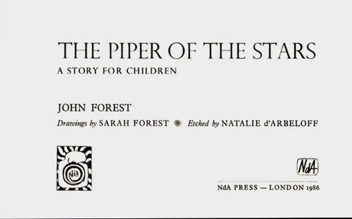 Piper of the Stars, title page