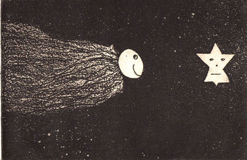 The Piper of the Stars, etching