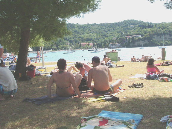 Shady side, Strunjan beach